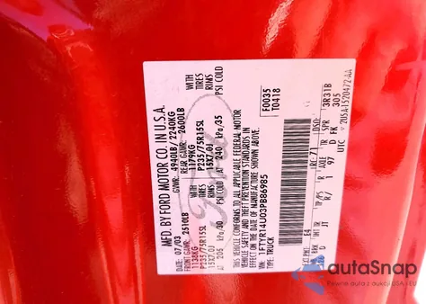 2003 Ford Ranger Super Cab z USA, uszkodzony, nr VIN 1FTYR14U03PB86985